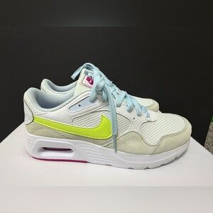 Nike Air Max SC Women's Sneakers – White/Volt/Pink/Blue Size 9.5